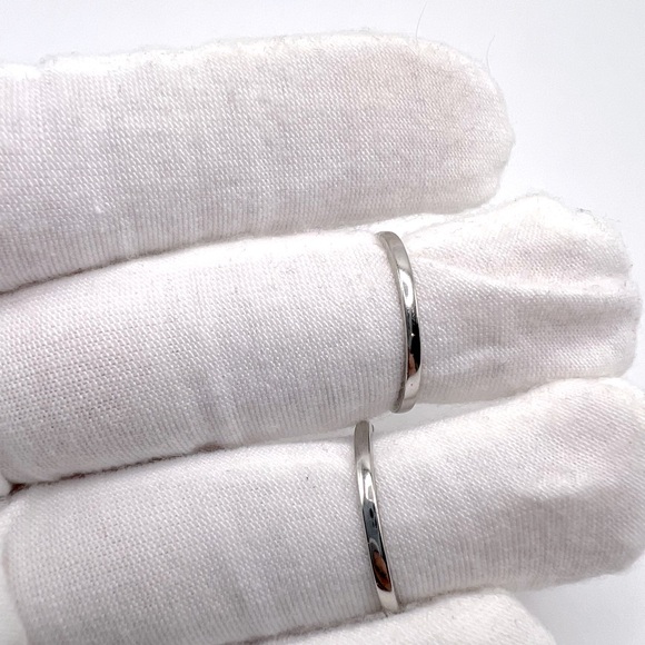 .925 Sterling Silver Light Morganite Cz & Clear Cz 2 PC Ring Set - Picture 11 of 17